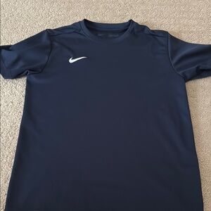 Nike Navy Dri-FIT Tee with Subtle Logo